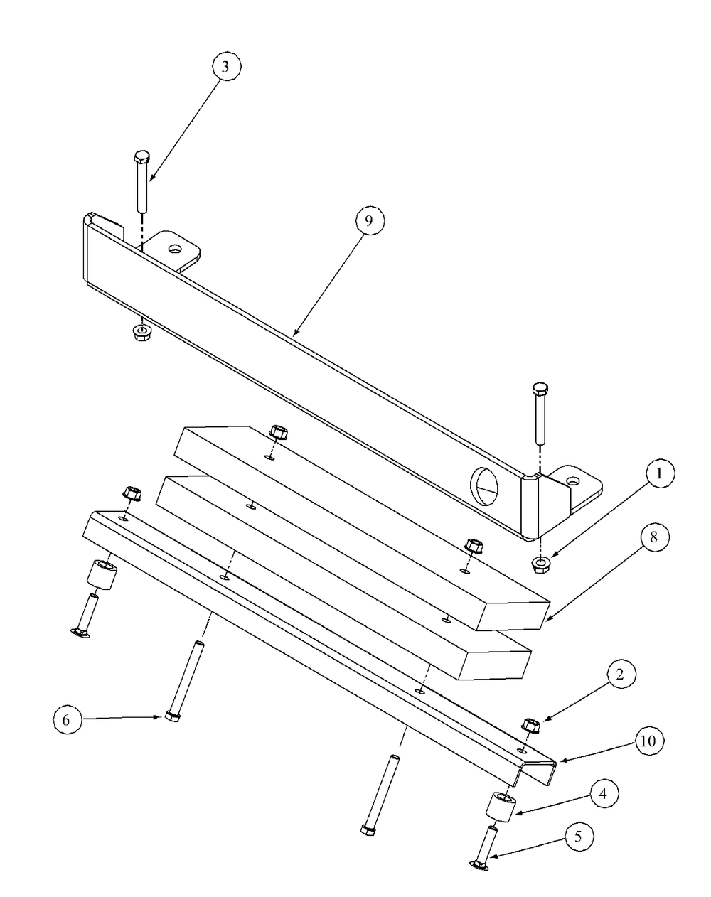 Rear Bumper Diagram and Parts List for M54-HN 53BB5ETW750-24-HP Cub Cadet Lawn Tractor